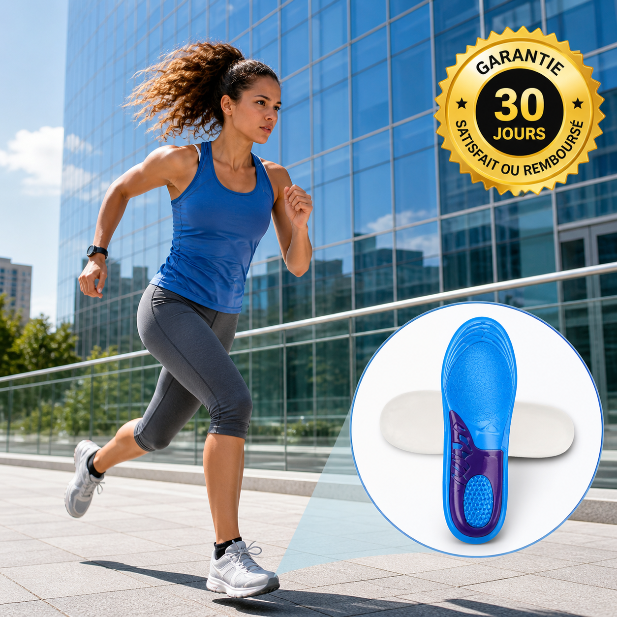 Semelles Gel Confort et Soutien Pieds