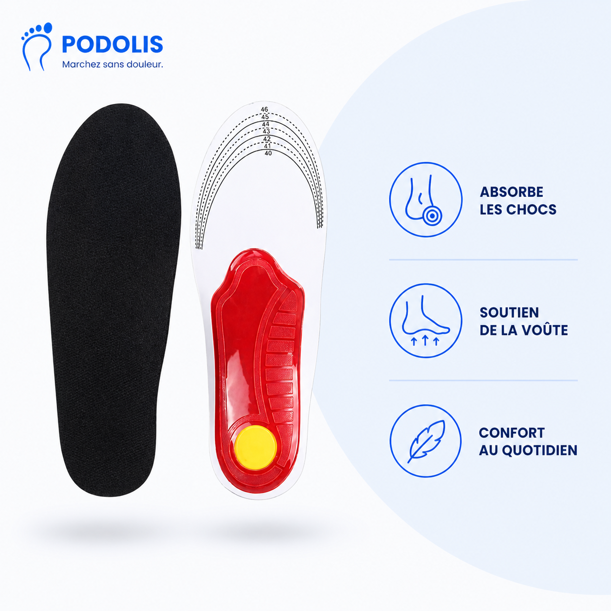 Semelles Orthopédiques Soutien Arche Optimal
