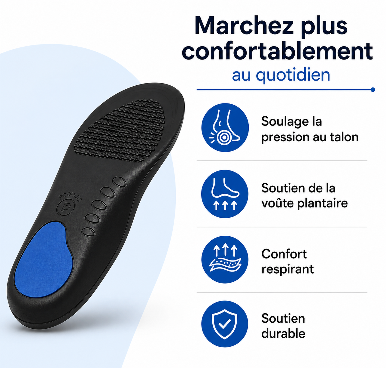 Semelles Orthopédiques Respirantes Confort