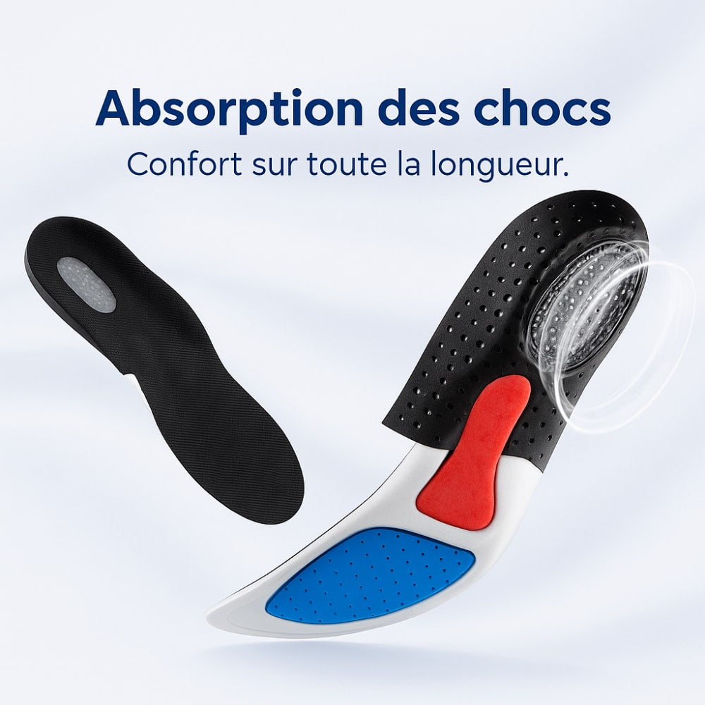 Semelles Gel Amorti Talon - Confort et Soulagement — vue 2