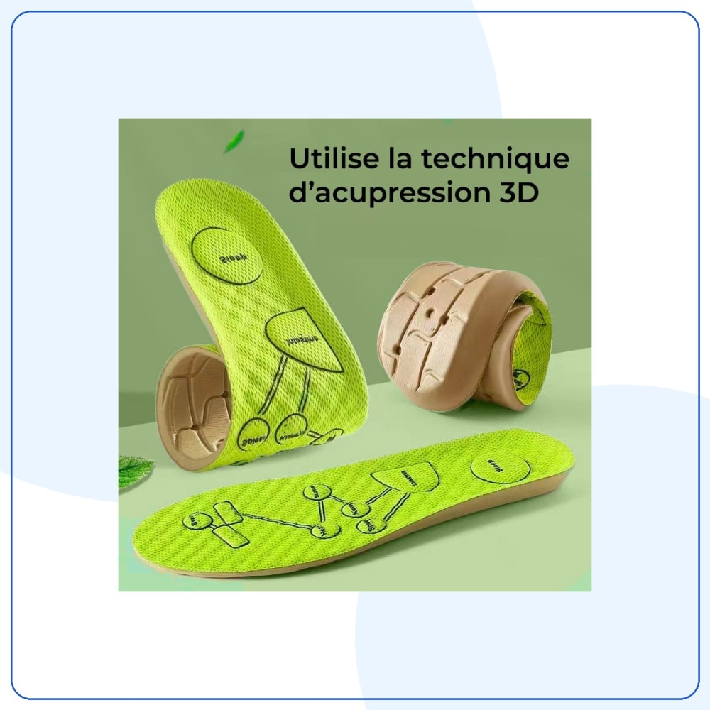 Semelles Orthopédiques Anti-Douleur Acupression — vue 2