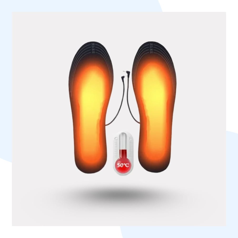 Semelles Chauffantes Électriques pour Travail & Outdoor