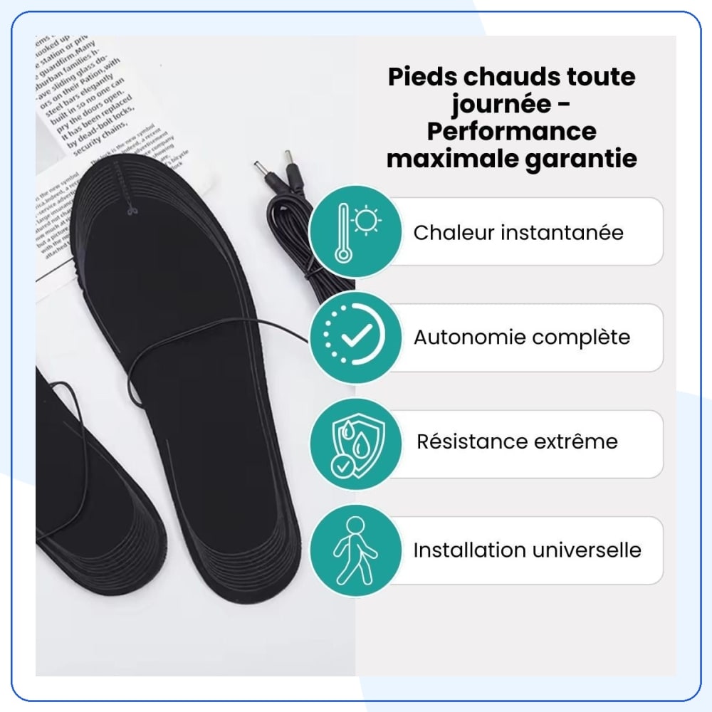 Semelles Chauffantes Électriques pour Travail & Outdoor — vue 6