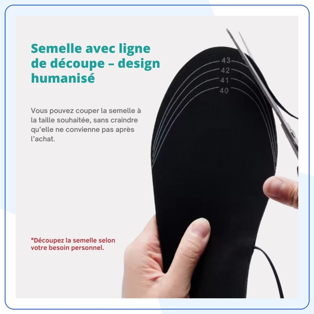 Semelles Chauffantes Électriques pour Travail & Outdoor — vue 9