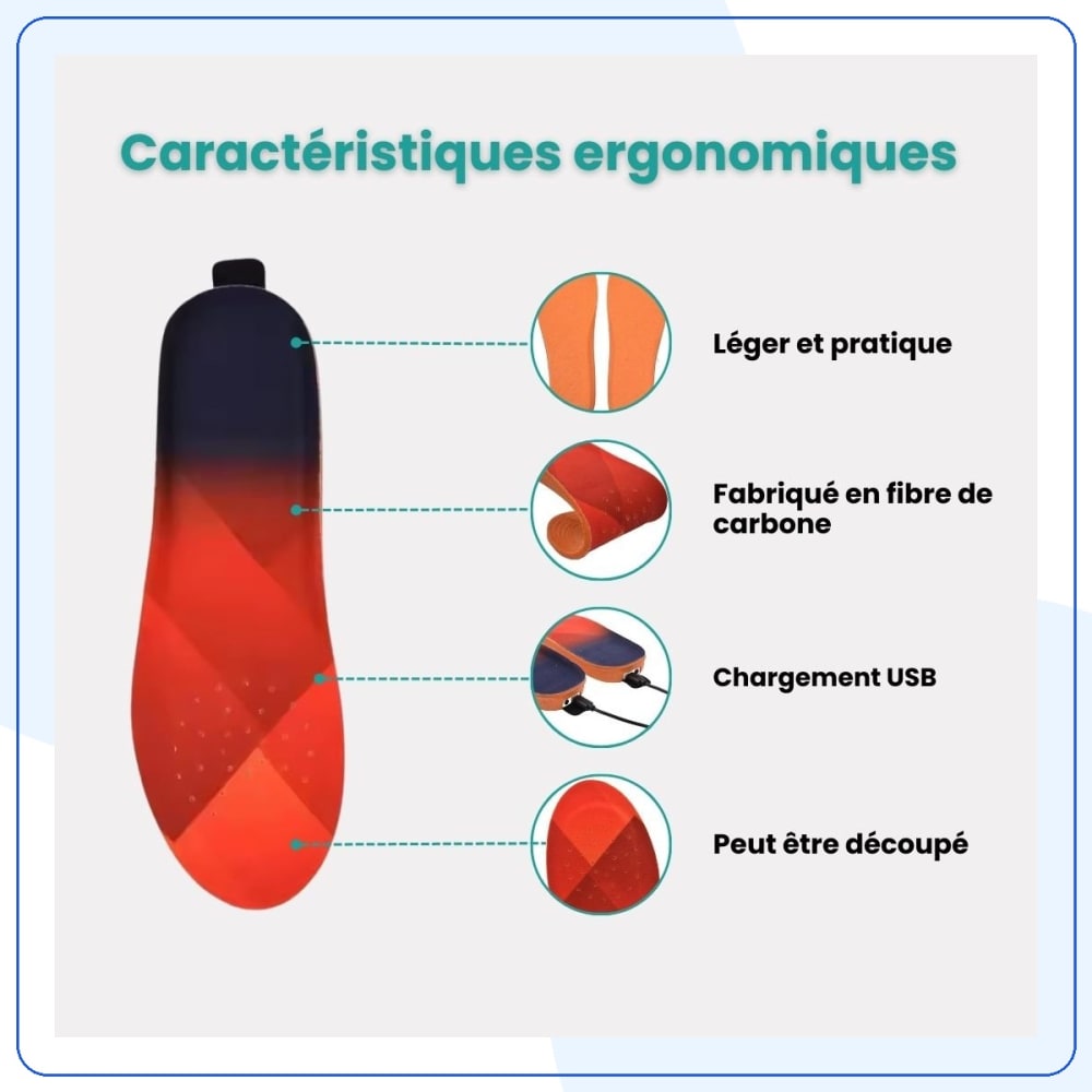 Semelles Chauffantes Orthopédiques – Confort Outdoor — vue 4