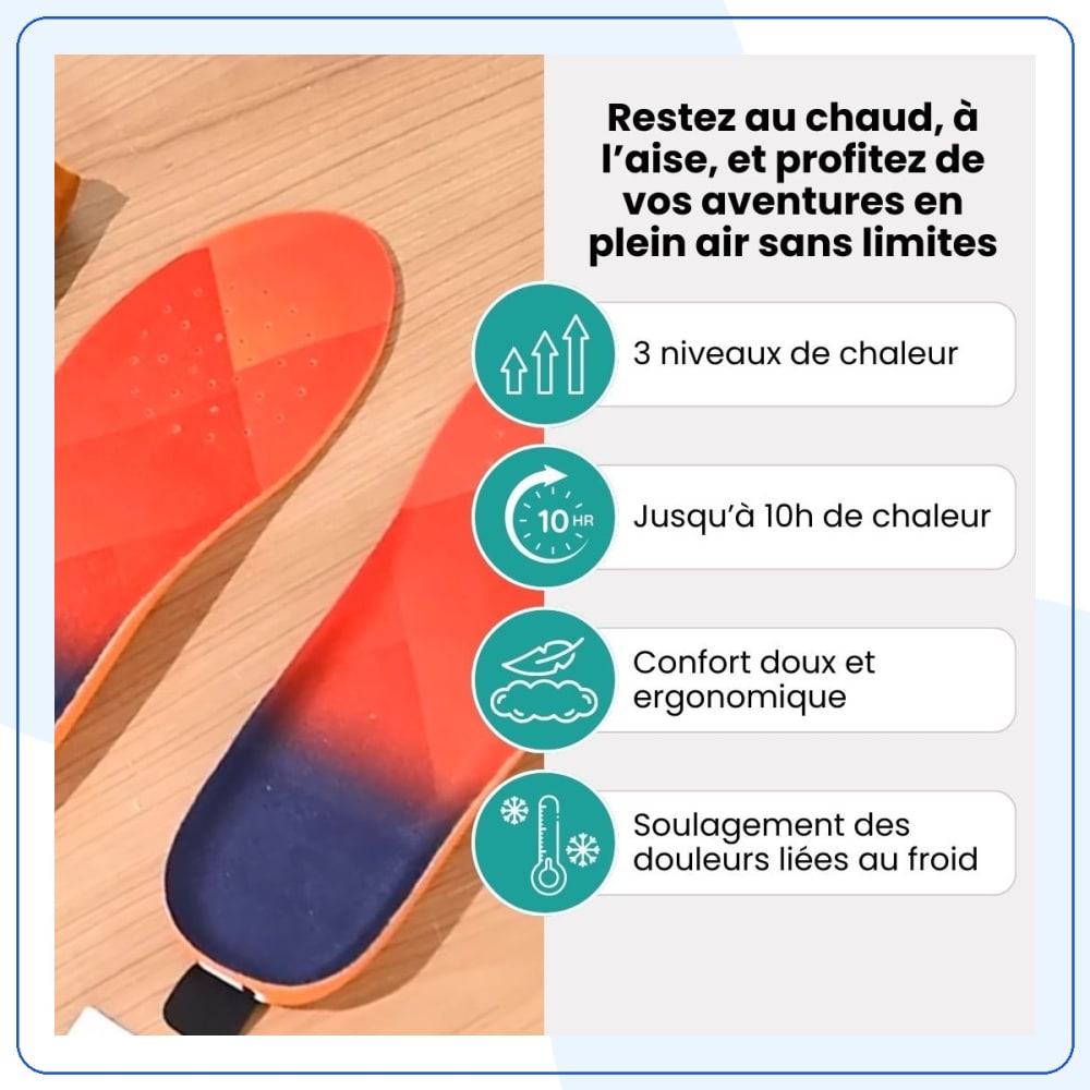 Semelles Chauffantes Orthopédiques – Confort Outdoor — vue 8