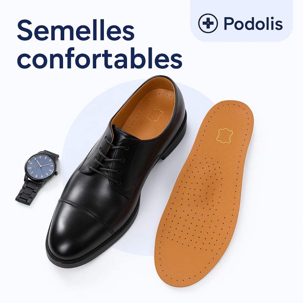 Semelles Orthopédiques en Cuir - Confort Quotidien — vue 2