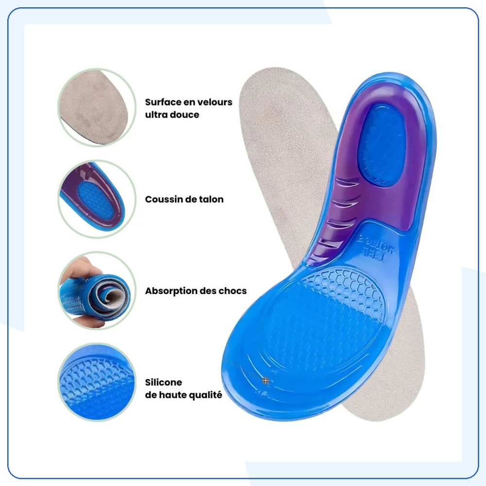 Semelles Gel Confort et Soutien Pieds — vue 3