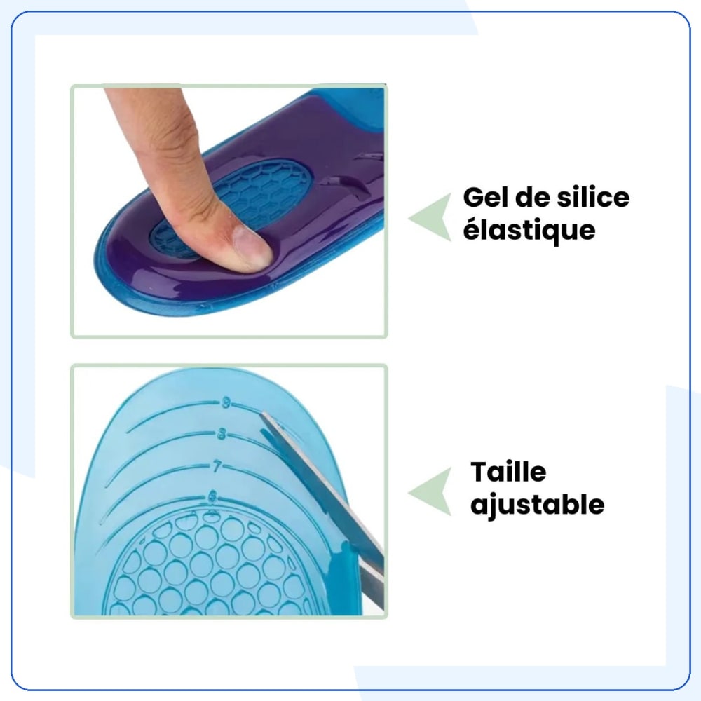 Semelles Gel Confort et Soutien Pieds — vue 4