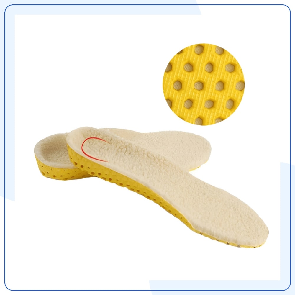 Semelles Orthopédiques Laine Hiver Confort — vue 3