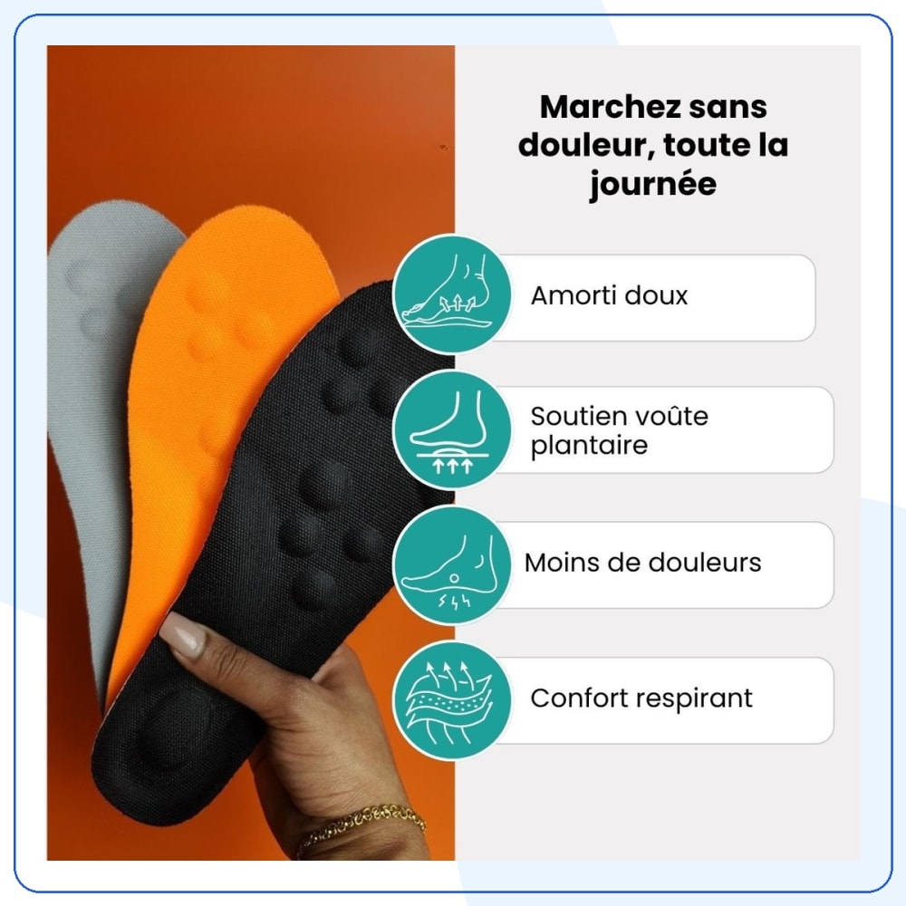 Semelles Orthopédiques Confort 4D Anti-Douleur — vue 2