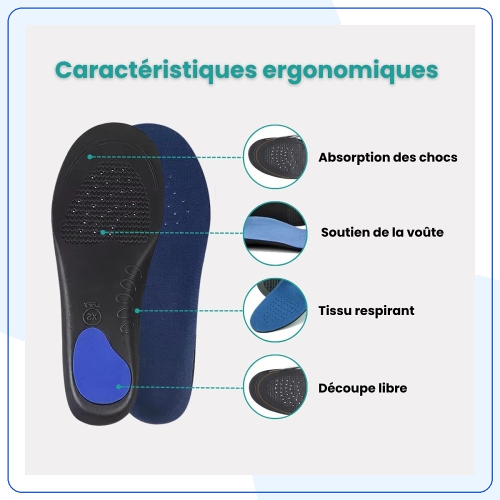 Semelles Orthopédiques Respirantes Confort — vue 6
