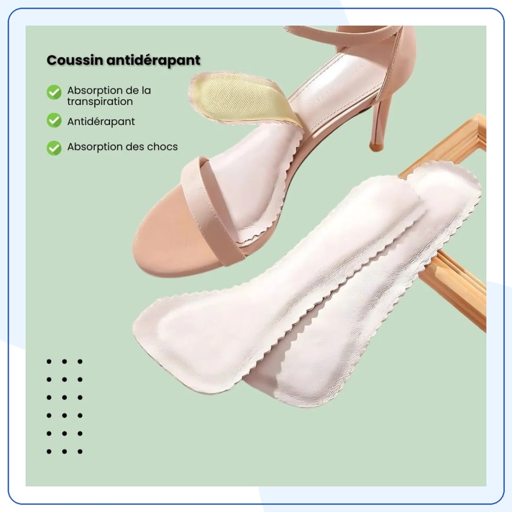 Semelles Amorti Discret pour Talons Hauts — vue 4