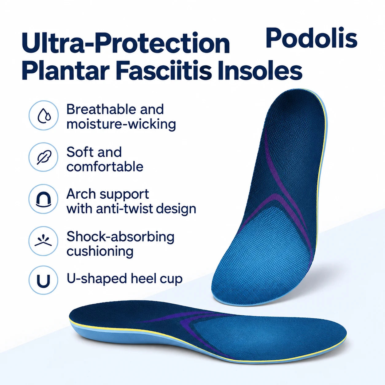 Semelles Ultra-Protection pour Douleurs Plantaires — vue 2