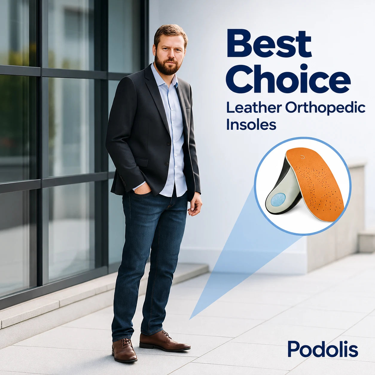 Semelles Orthopédiques en Cuir - Confort Quotidien — vue 5