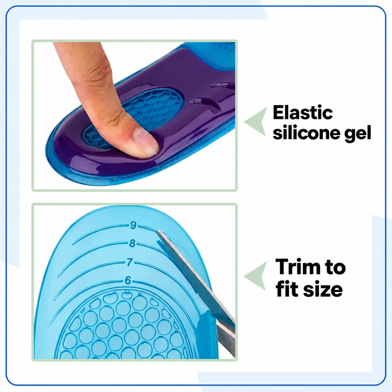 Semelles Gel Confort et Soutien Pieds — vue 4