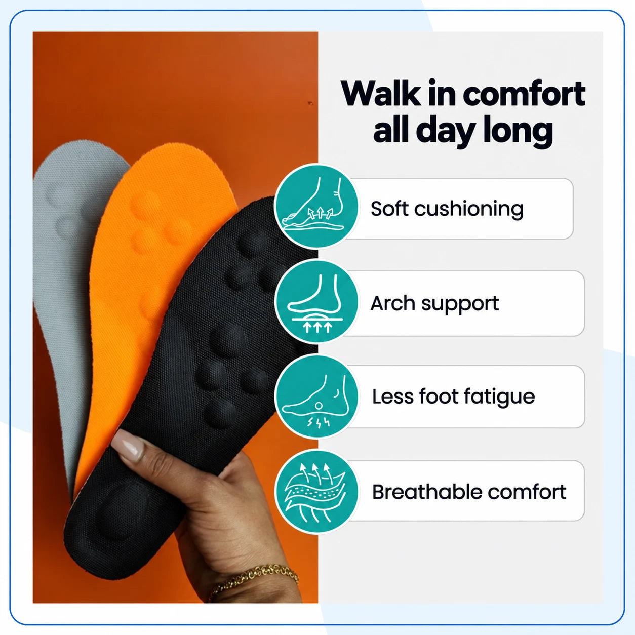 Semelles Orthopédiques Confort 4D Anti-Douleur — vue 2