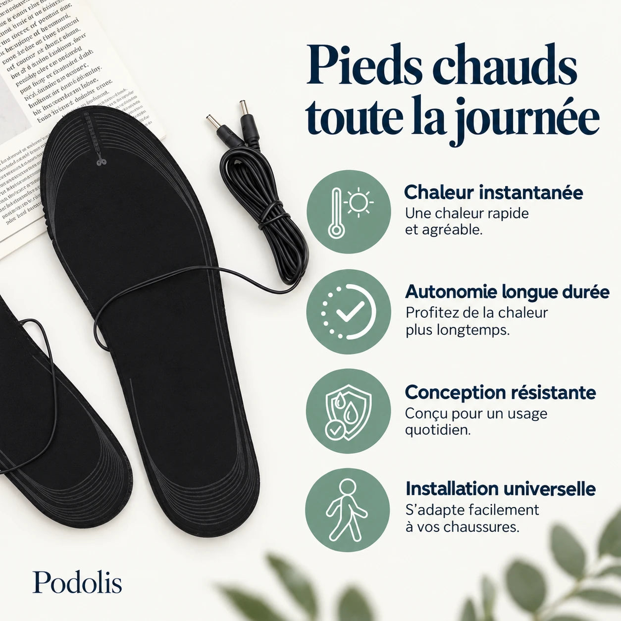 Semelles Chauffantes Électriques pour Travail & Outdoor — vue 6