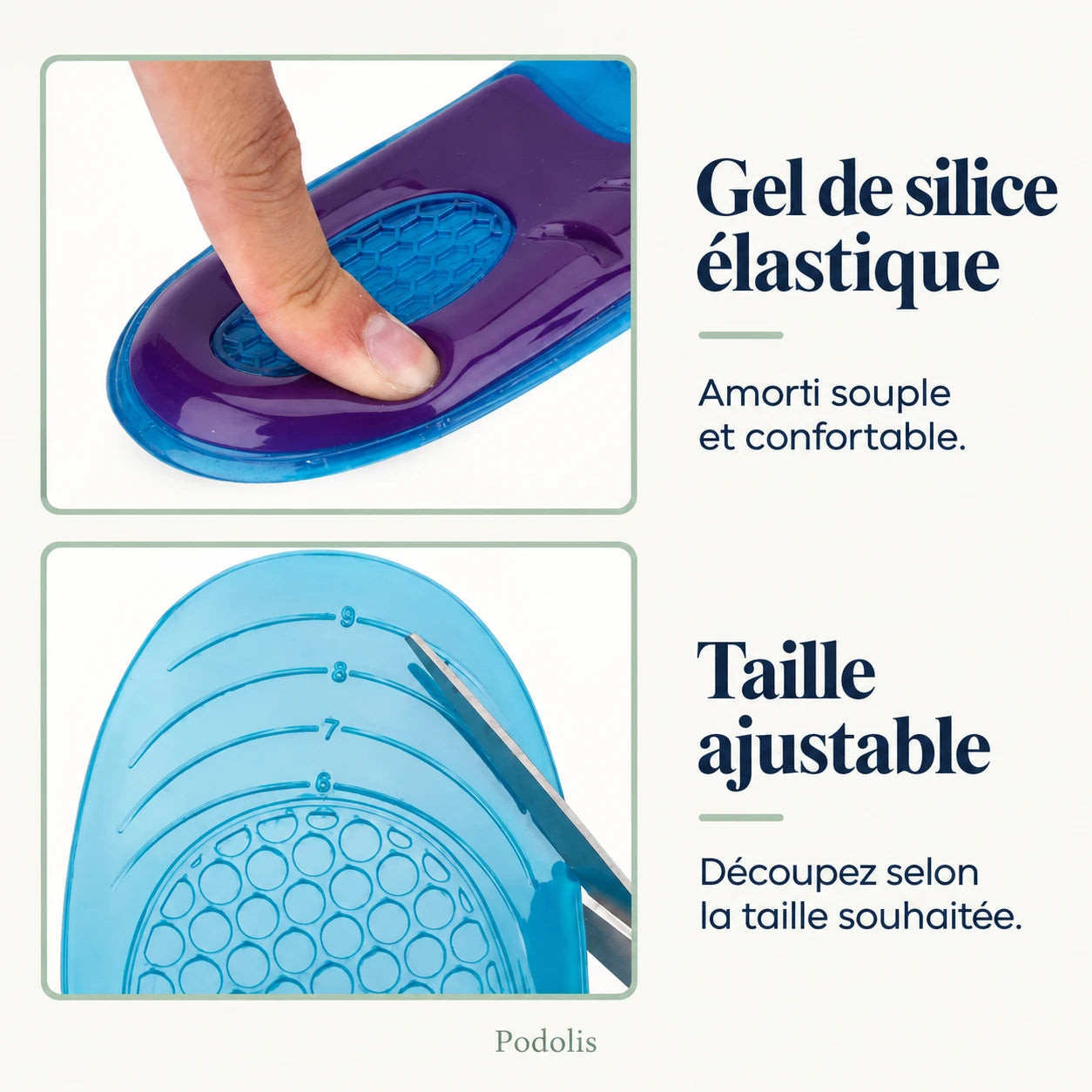 Semelles Gel Confort et Soutien Pieds — vue 4
