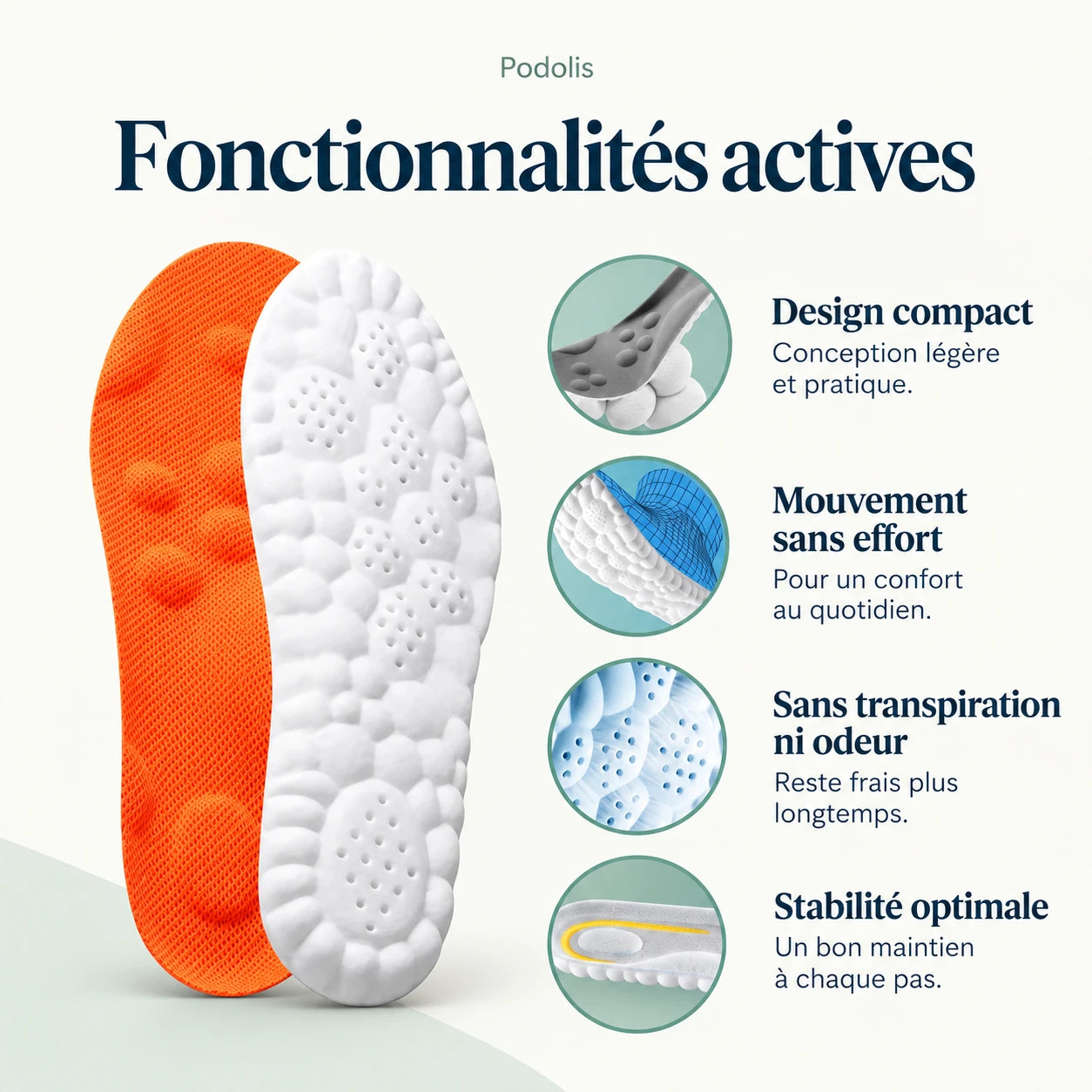 Semelles Orthopédiques Confort 4D Anti-Douleur — vue 5