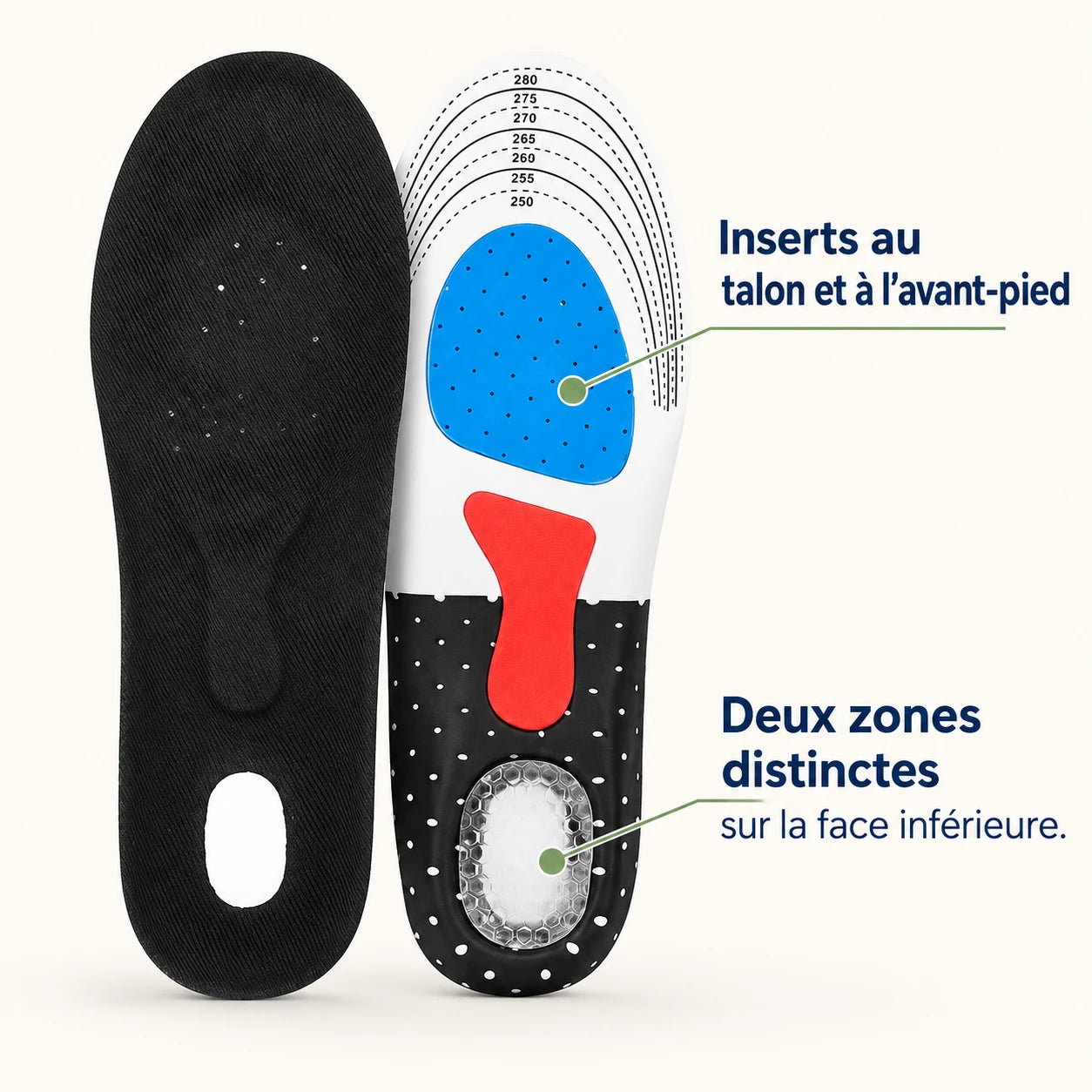 Semelles Gel Amorti Talon - Confort et Soulagement — vue 2