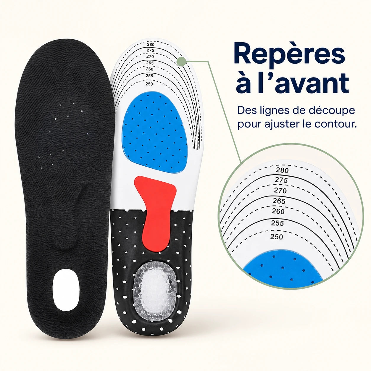 Semelles Gel Amorti Talon - Confort et Soulagement — vue 3