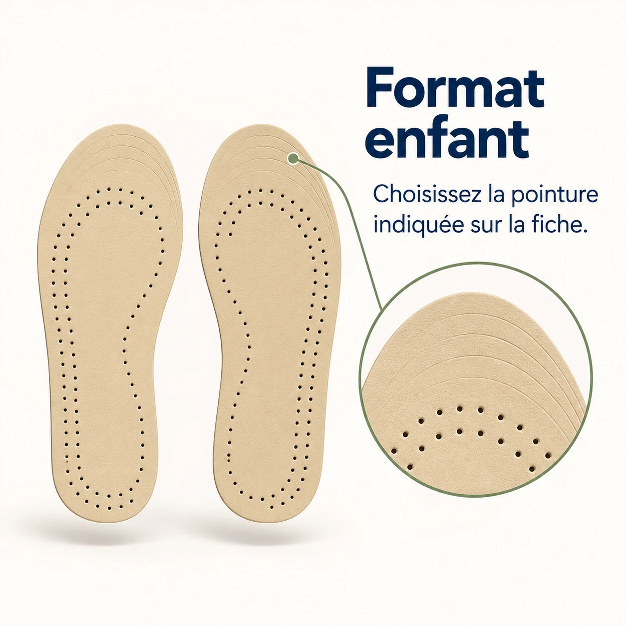 Semelle Enfant Cuir Confort et Hygiène — vue 3