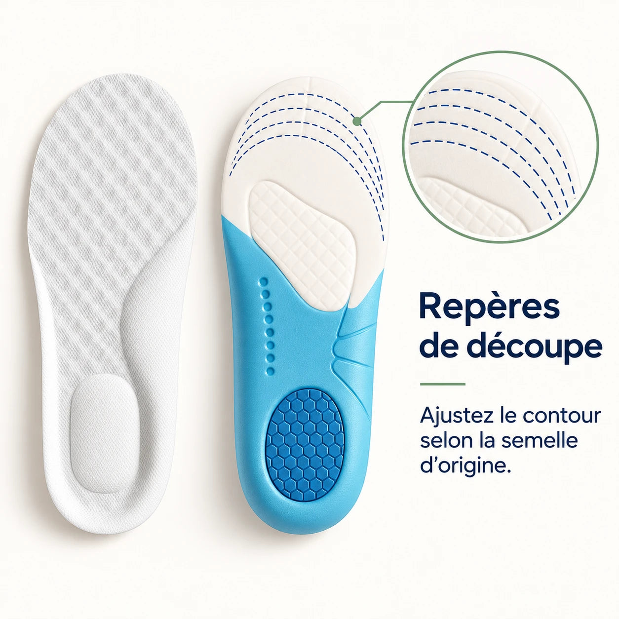 Semelles Enfant Mousse Mémoire Forme - Confort Pieds — vue 3