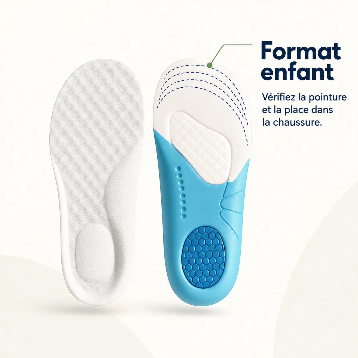 Semelles Enfant Mousse Mémoire Forme - Confort Pieds — vue 4