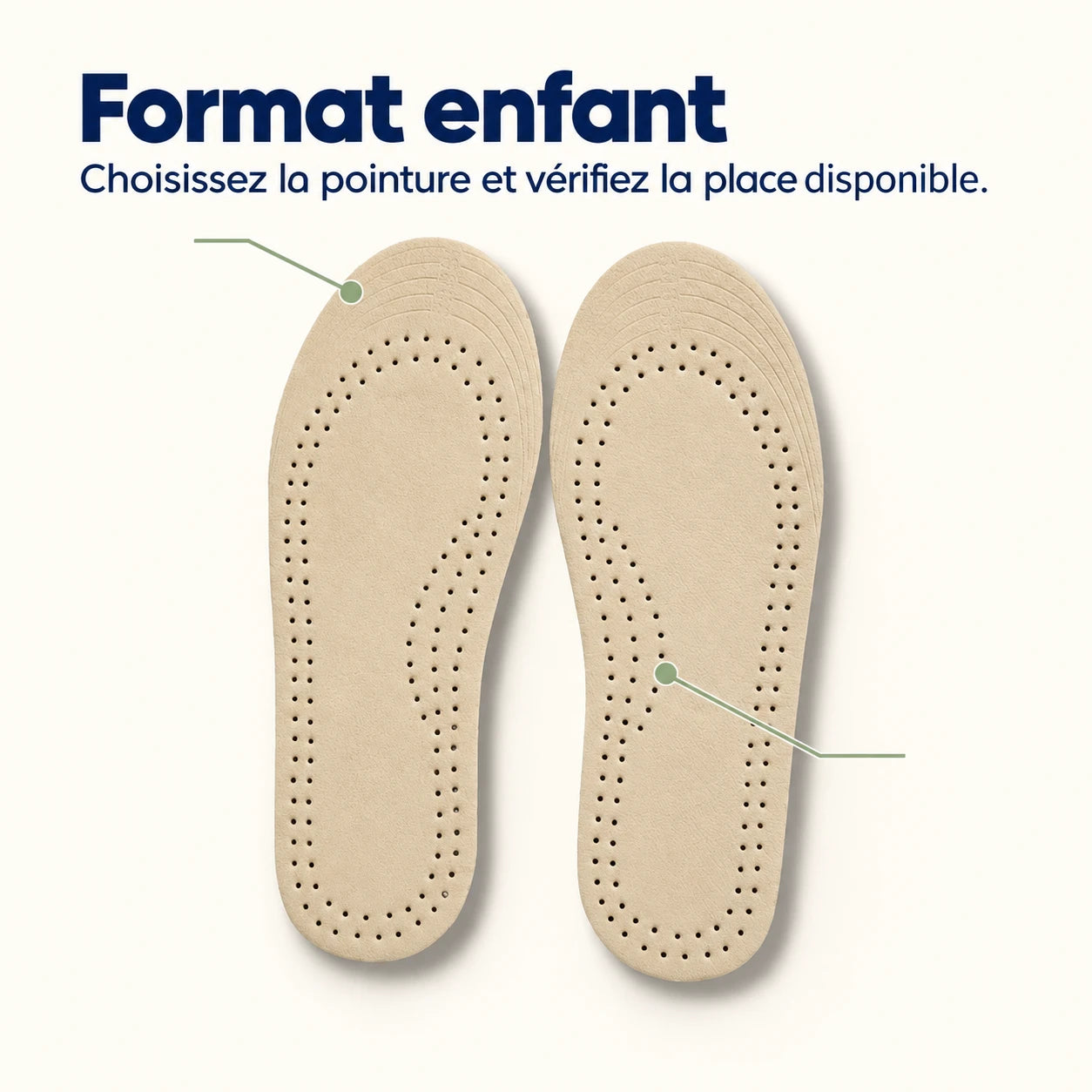 Semelles Enfant en Cuir - Confort Optimal — vue 4
