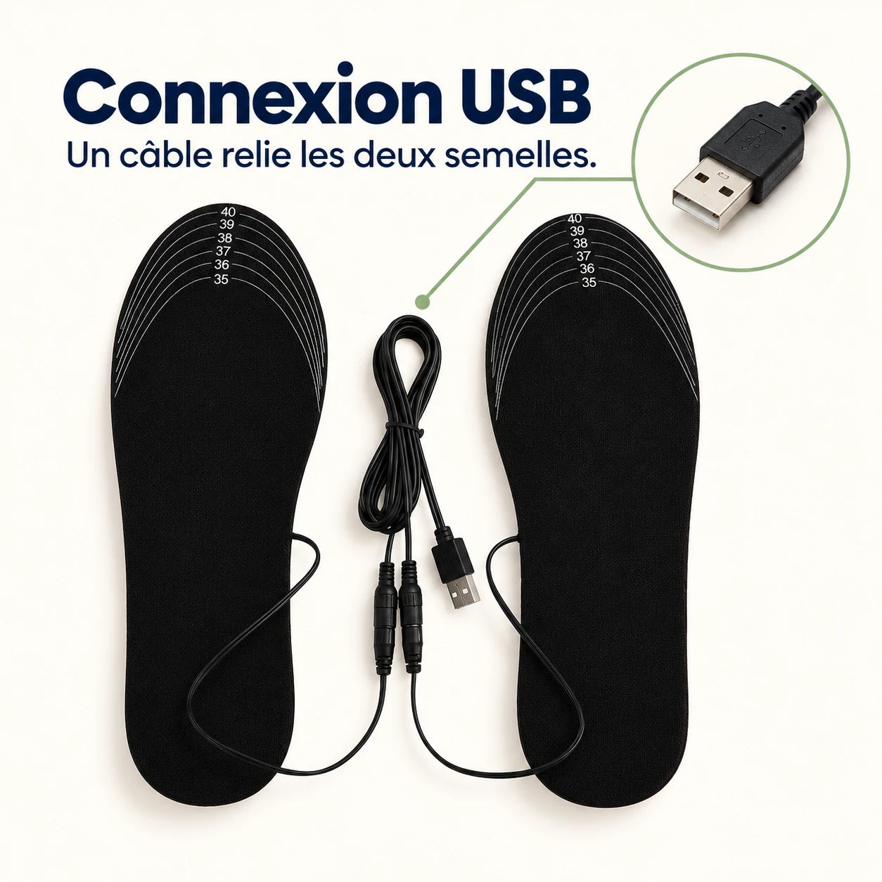 Semelles Chauffantes Électriques pour Travail & Outdoor — vue 2