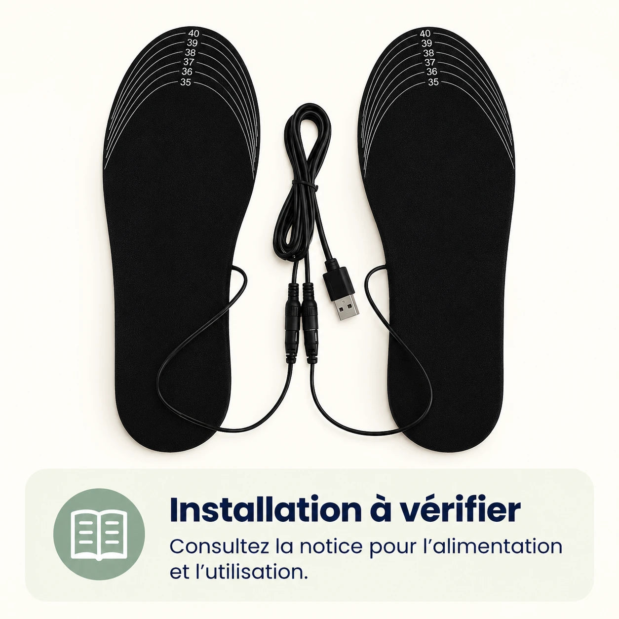 Semelles Chauffantes Électriques pour Travail & Outdoor — vue 5