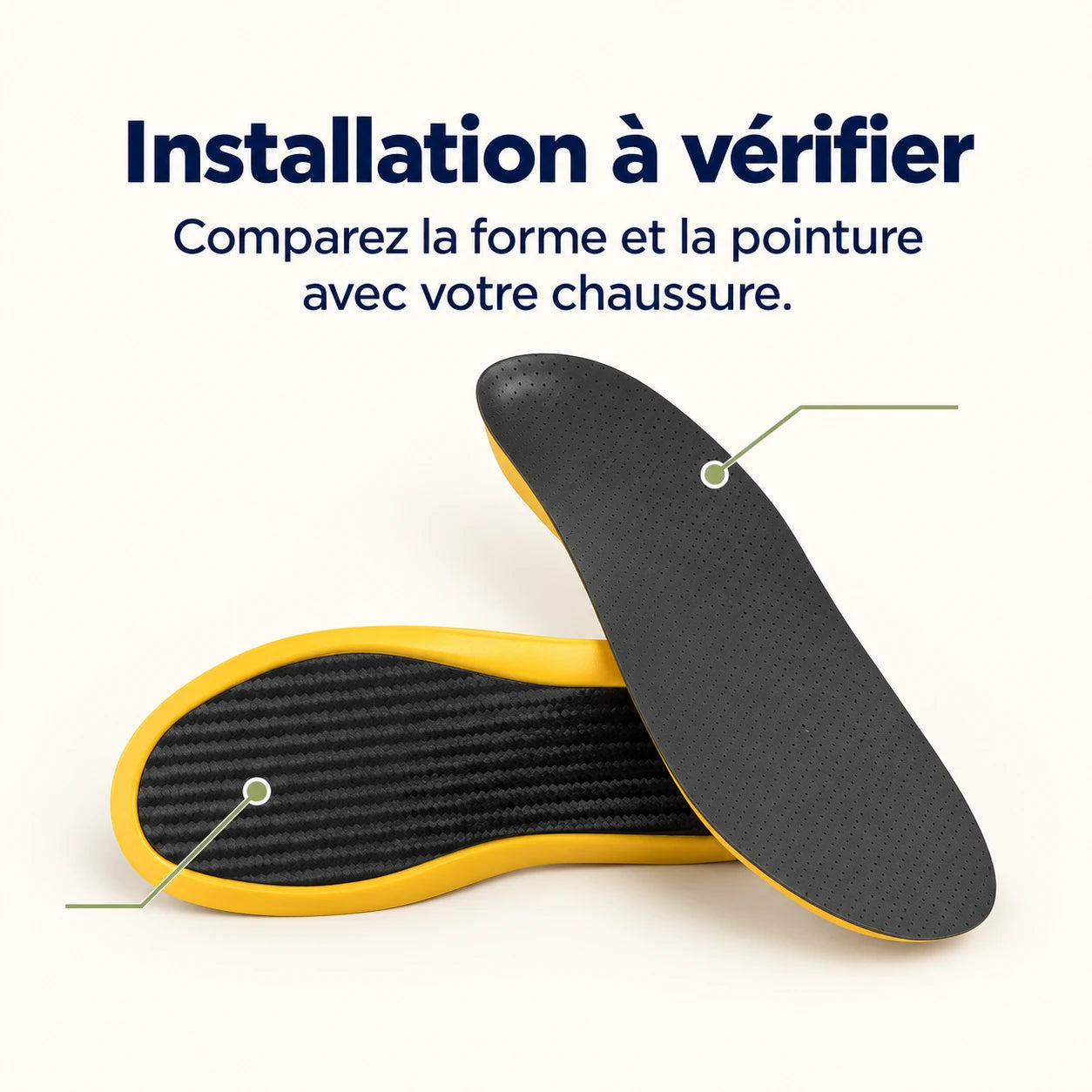 Semelles Orthopédiques Fibre de Carbone — vue 4