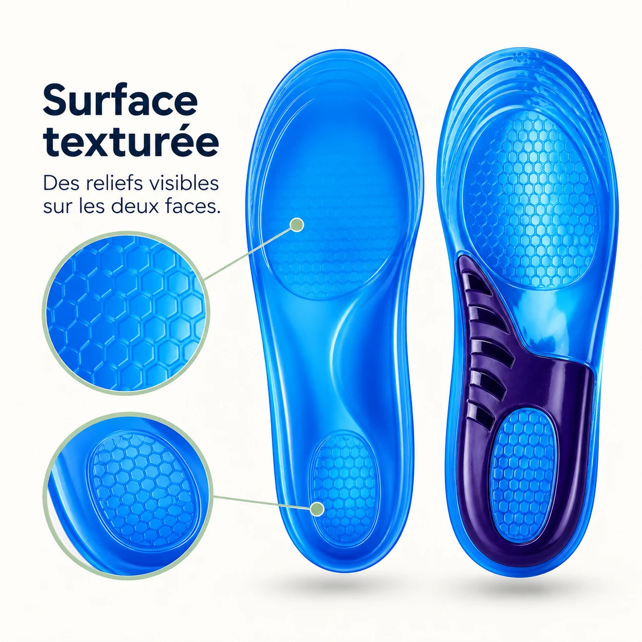 Semelles Gel Confort et Soutien Pieds — vue 3