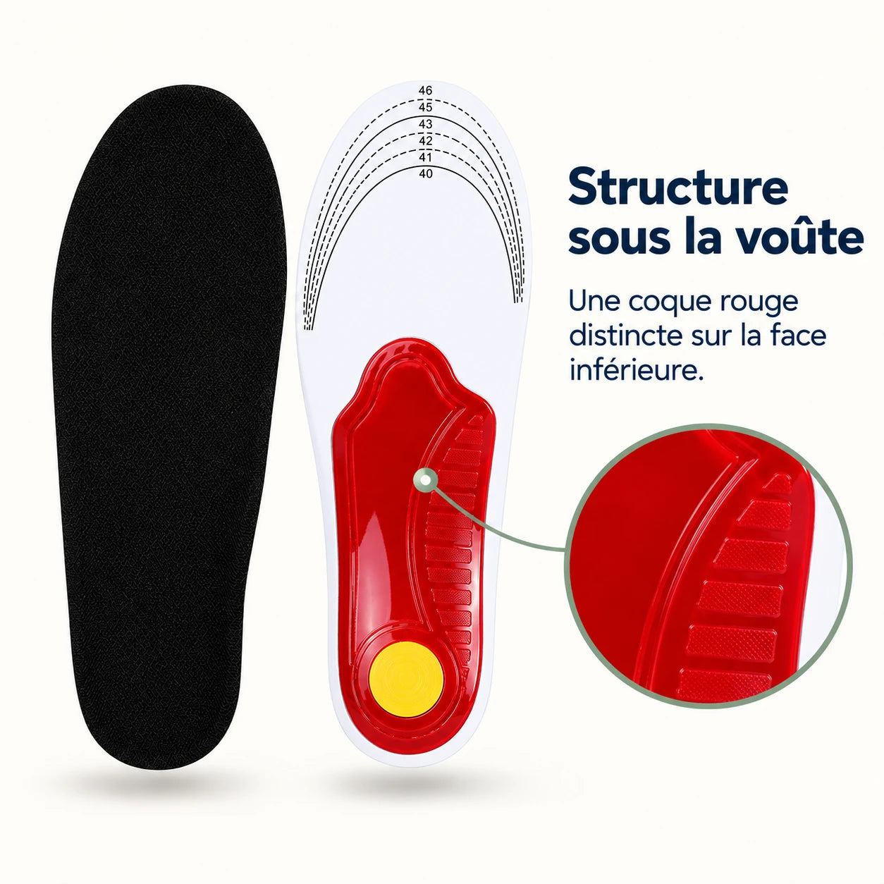 Semelles Orthopédiques Soutien Arche Optimal — vue 2